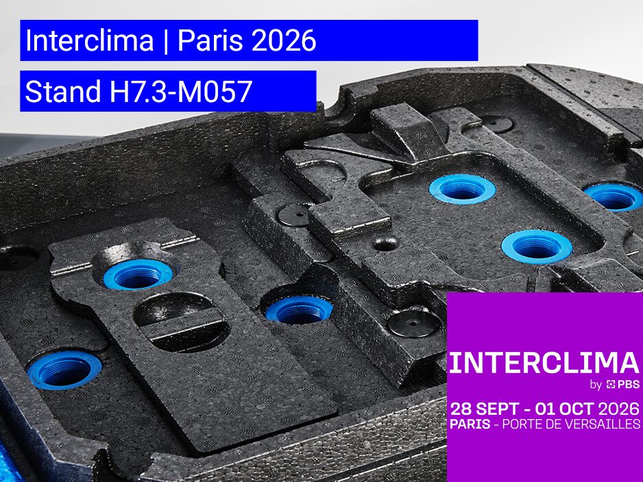 Inerclima 2026 | RUCH NOVAPLAST GmbH in Oberkirch Lüftungsgerät aus EPP mit Logo der Interclima 2026 | RUCH NOVAPLAST GmbH in Oberkirch
